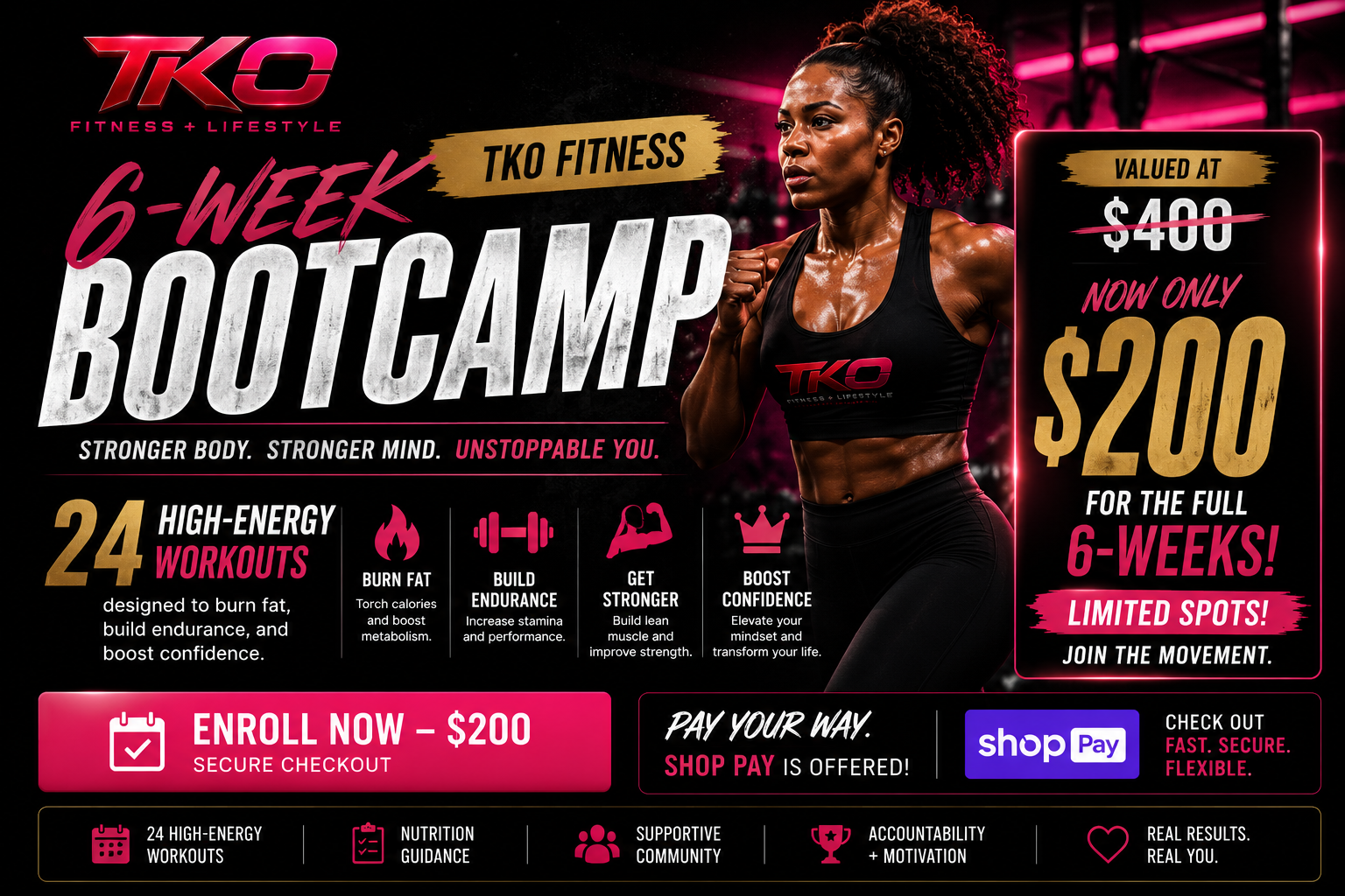 TKO Fitness 6-Week Bootcamp